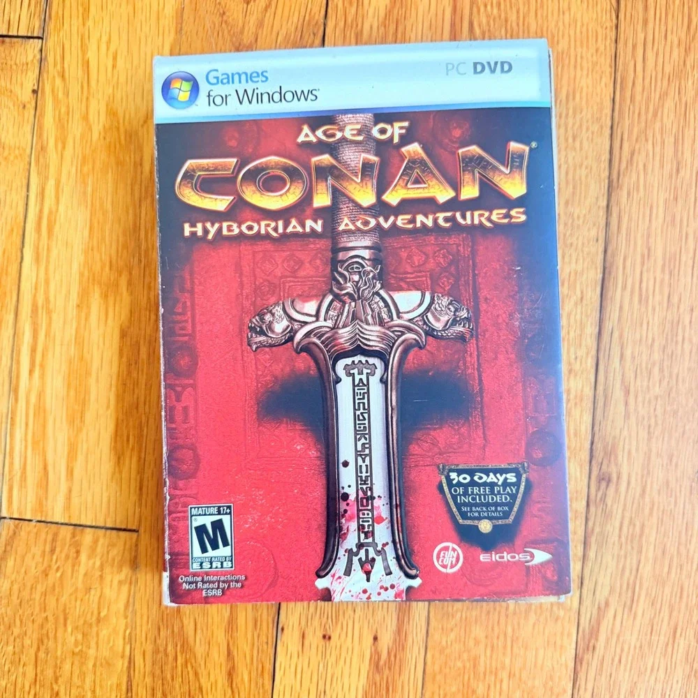 Age of Conan Hyborian Adventures PC DVD Game MMORPG Eidos Funcom 2008 Windows